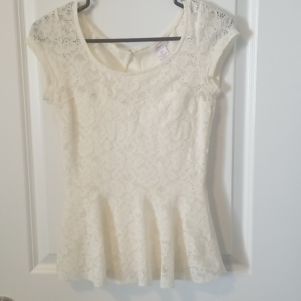Candie's lace top sz xs